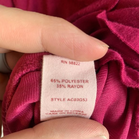 Chelsea & Violet Raspberry Tiered Ruffle Mini Dress - Picture 4 of 6